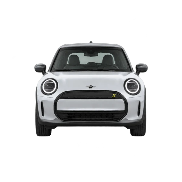 シルバーの2026 MINI Cooper SE(正面ビュー)