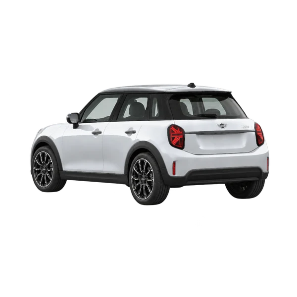 シルバーの2026 MINI Cooper SE(リア斜め(左向き)ビュー)
