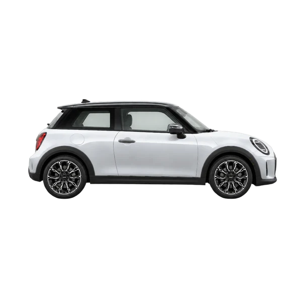 シルバーの2026 MINI Cooper SE(側面(右向き)ビュー)