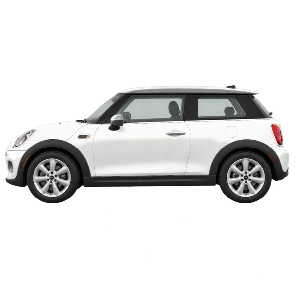 2014 MINI Cooper in weiß, Ansicht: Seite (nach links gerichtet)