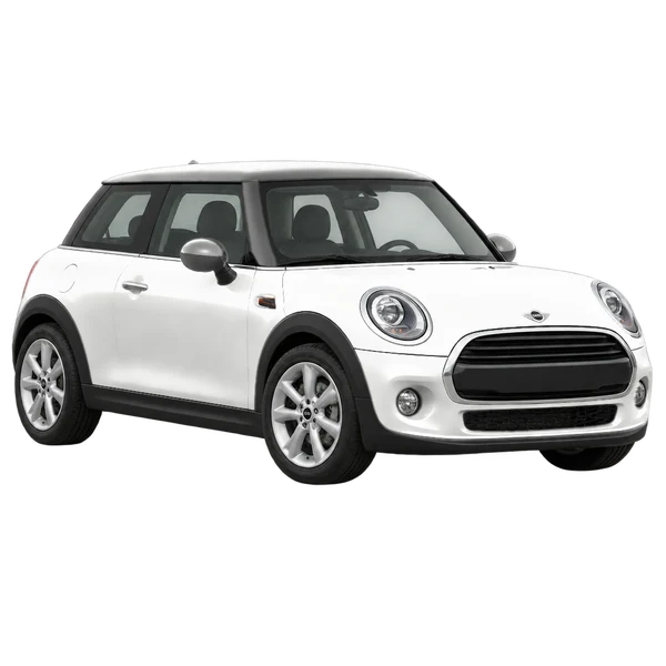 MINI Cooper 2016 en blanco, vista frontal tres cuartos (hacia la izquierda)