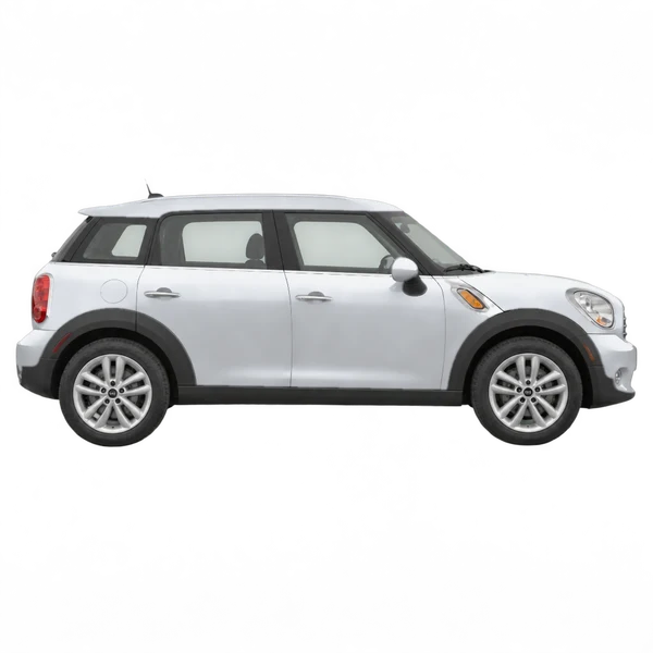 silver 2011 MINI Countryman side (facing right) view