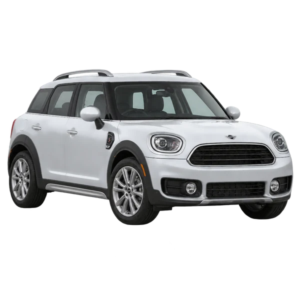 MINI Countryman 2021 en plateado, vista frontal tres cuartos (hacia la izquierda)