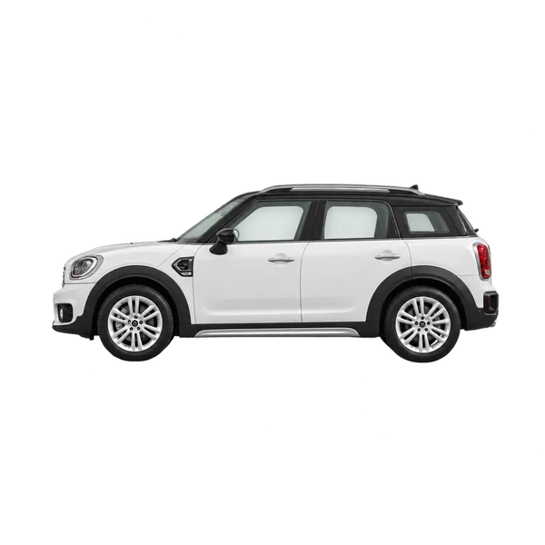 2023 MINI Countryman in weiß, Ansicht: Seite (nach links gerichtet)