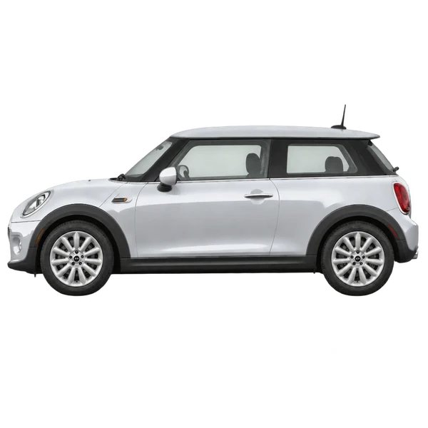 MINI Hardtop 2015 argent, vue côté (vers la gauche)