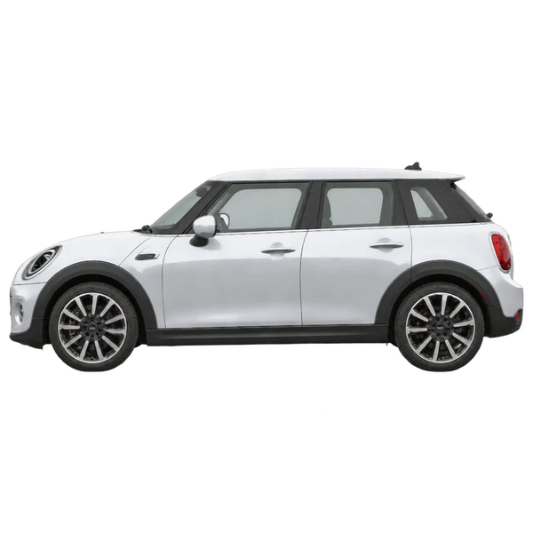MINI Hardtop 2022 argent, vue côté (vers la gauche)