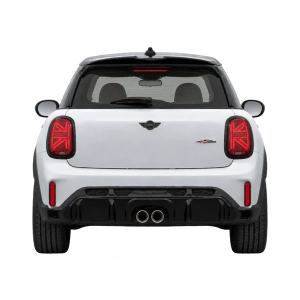 MINI John Cooper Works 2026 prata, vista traseira