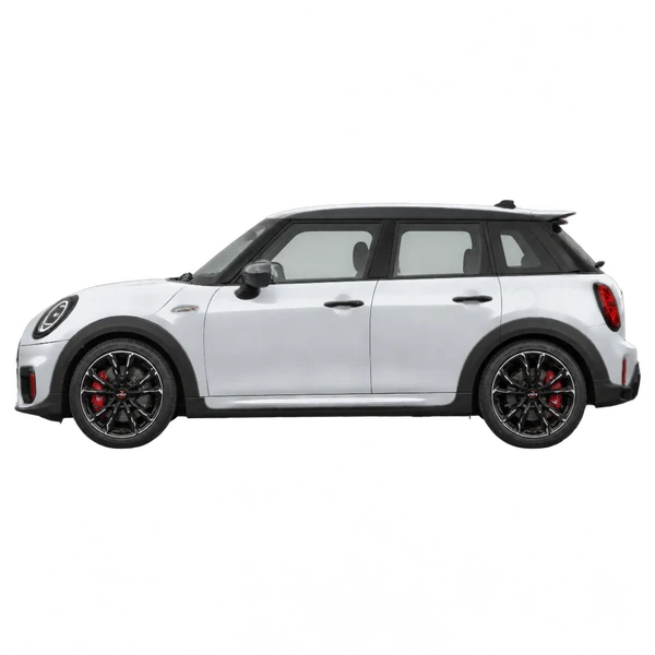 MINI John Cooper Works 2026 prata, vista lateral (voltada para a esquerda)
