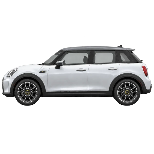 MINI Mini Cooper SE 2024 argent, vue côté (vers la gauche)