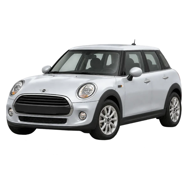 シルバーの2014 MINI One（フロントスリークォーター(左向き)ビュー）