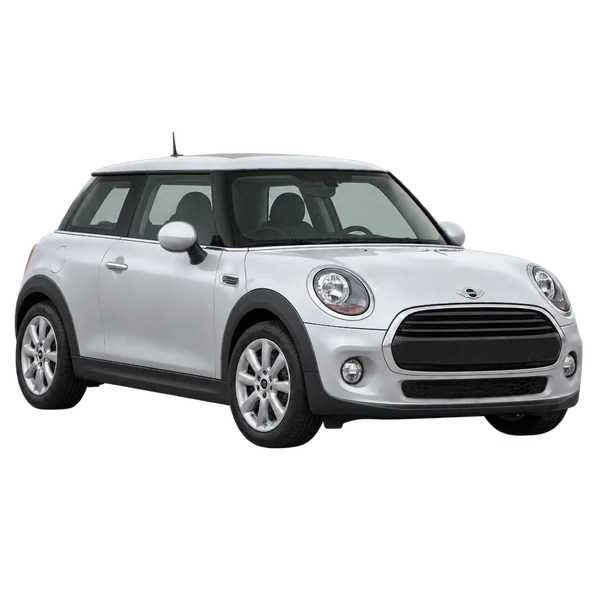 シルバーの2015 MINI One（フロントスリークォーター(左向き)ビュー）
