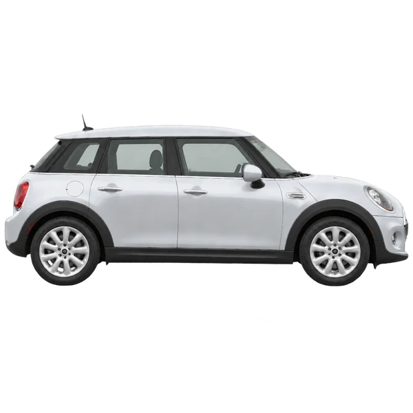 シルバーの2015 MINI One（側面（右向き）ビュー）