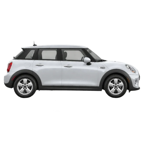 シルバーの2016 MINI One（側面（右向き）ビュー）
