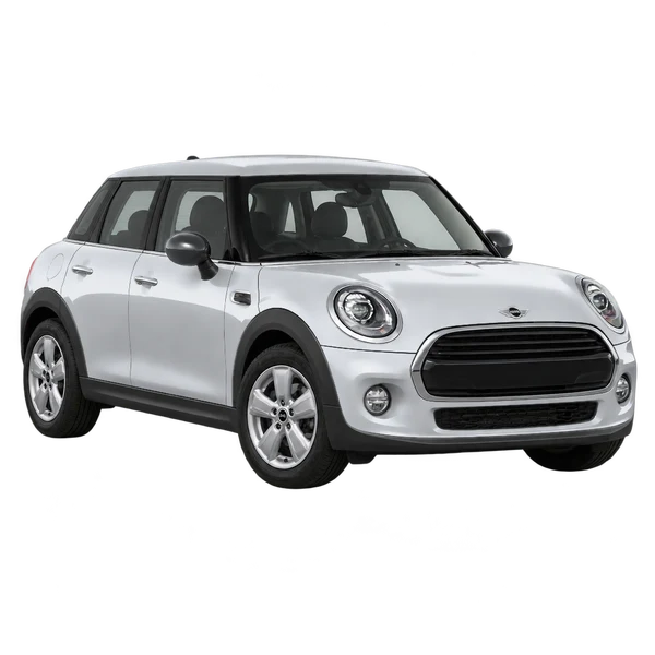 シルバーの2017 MINI One（フロントスリークォーター(左向き)ビュー）