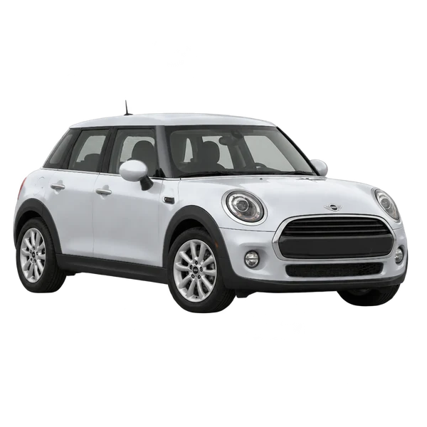 シルバーの2018 MINI One（フロントスリークォーター(左向き)ビュー）