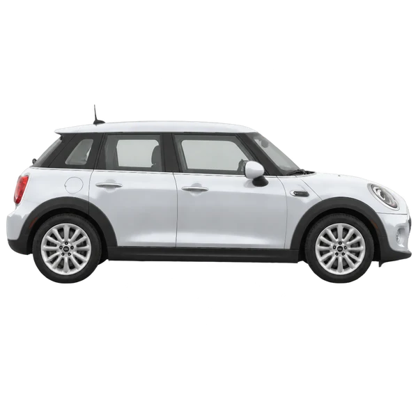 シルバーの2018 MINI One（側面（右向き）ビュー）