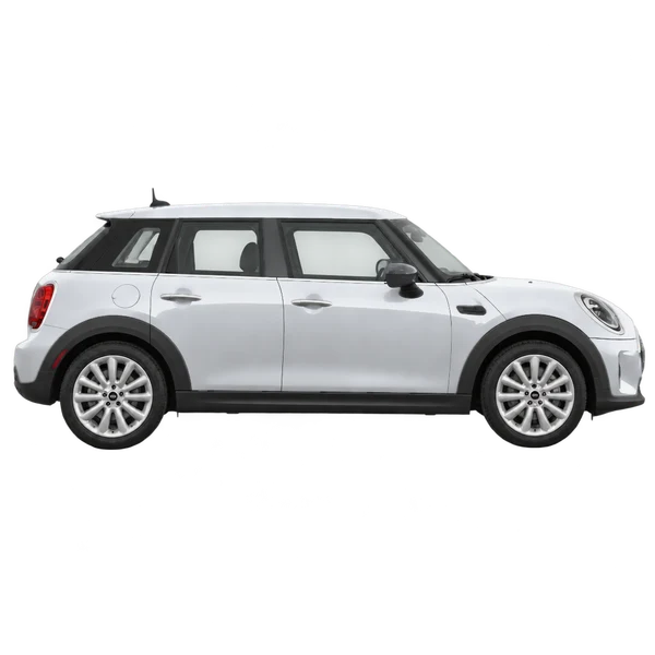 シルバーの2022 MINI One（側面（右向き）ビュー）
