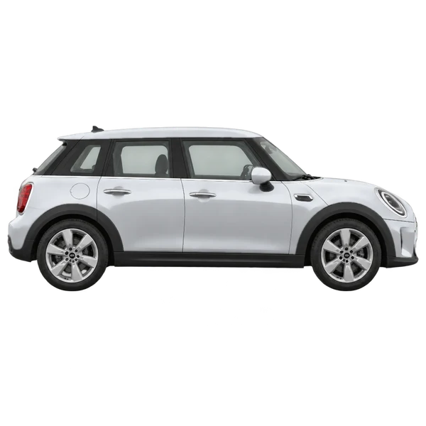 シルバーの2024 MINI One（側面（右向き）ビュー）