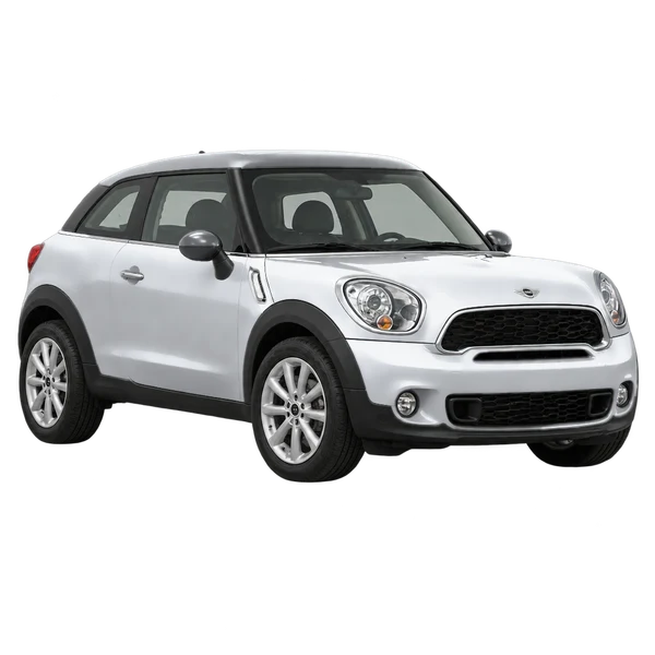 MINI Paceman 2013 en plateado, vista frontal tres cuartos (hacia la izquierda)