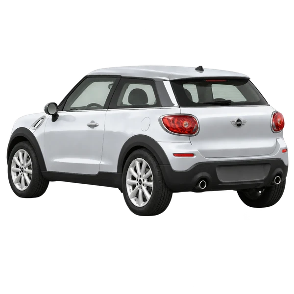 2016 MINI Paceman in Silber, Ansicht: Dreiviertelansicht von hinten (nach links gerichtet)