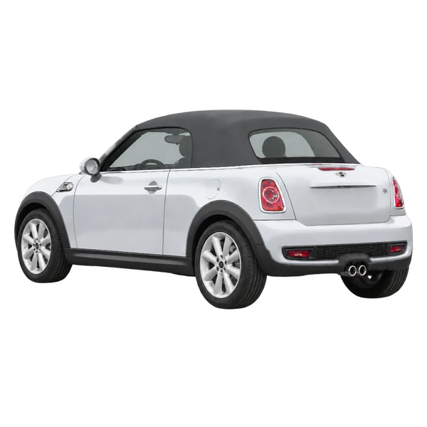 MINI Roadster 2014 باللون فضي، منظر ثلاثة أرباع خلفي (باتجاه اليسار)