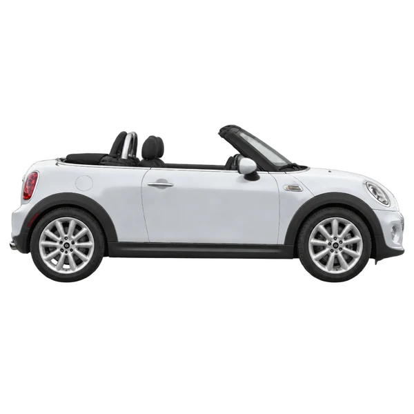 MINI Roadster 2015 باللون فضي، منظر منظر جانبي (باتجاه اليمين)