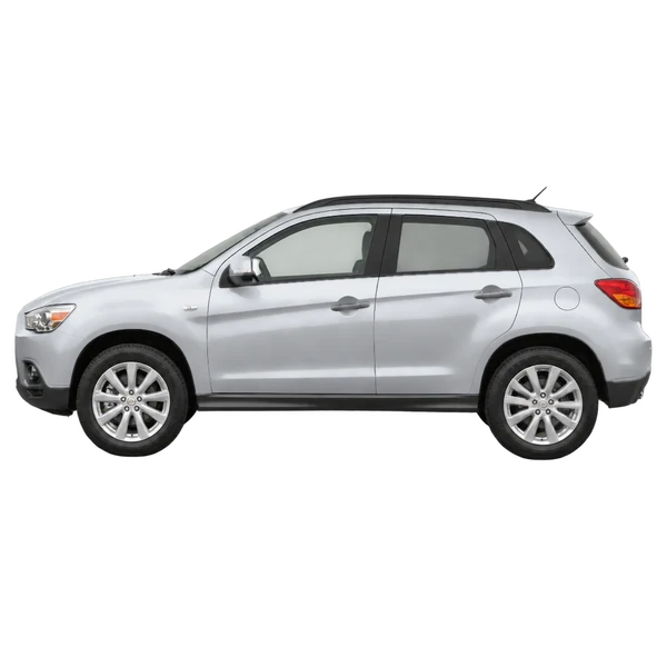 Mitsubishi ASX 2011 prata, vista lateral (voltada para a esquerda)