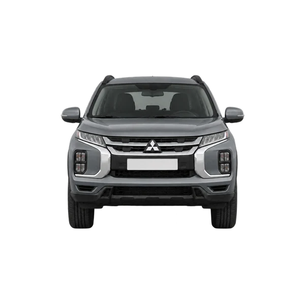 グレーの2022 Mitsubishi ASX（正面ビュー）