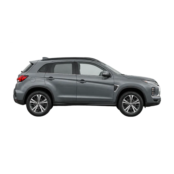 グレーの2022 Mitsubishi ASX（側面（右向き）ビュー）