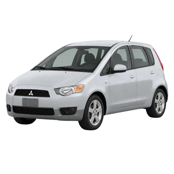 silver 2011 Mitsubishi Colt front three-quarter (facing left) view