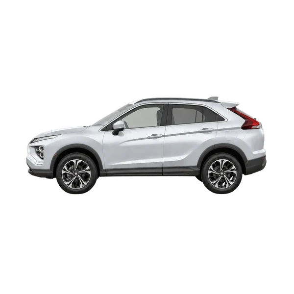 2023 Mitsubishi Eclipse Cross in Silber, Ansicht: Seite (nach rechts gewandt)