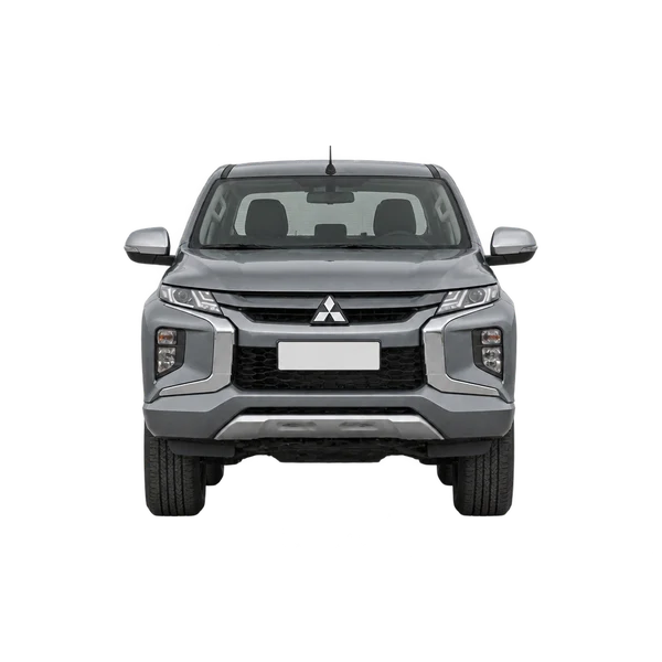 グレーの2022 Mitsubishi L200（正面ビュー）