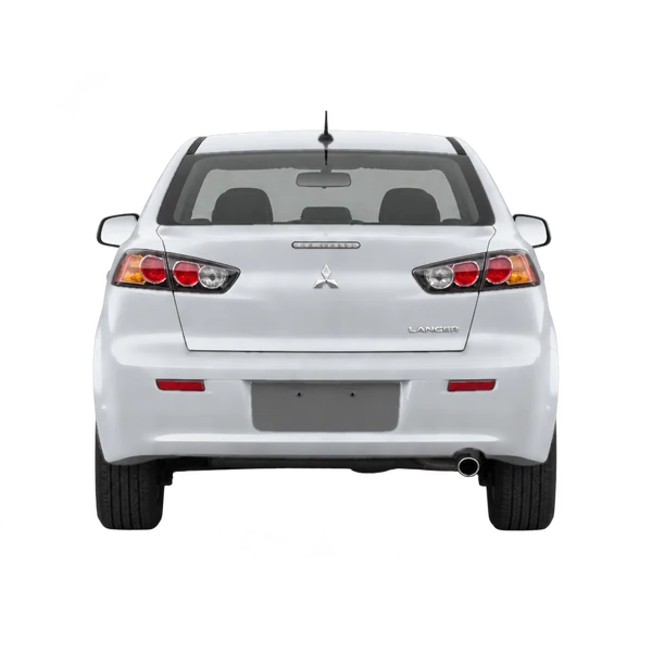 Mitsubishi Lancer 2016 en plateado, vista trasera