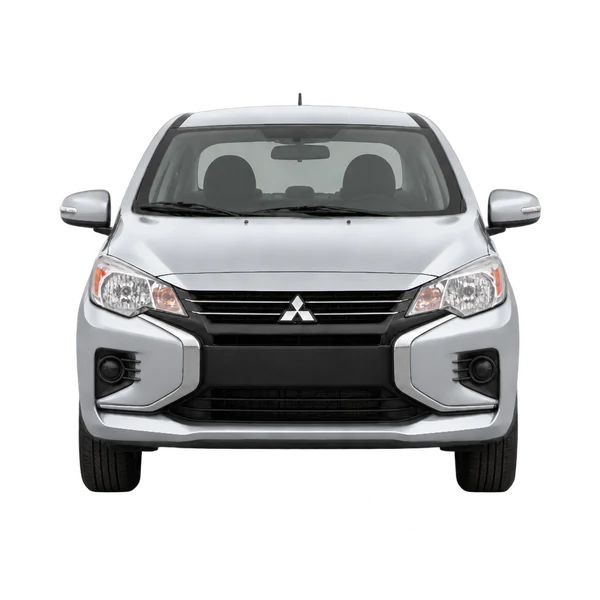 Mitsubishi Mirage G4 2021 en plateado, vista frontal