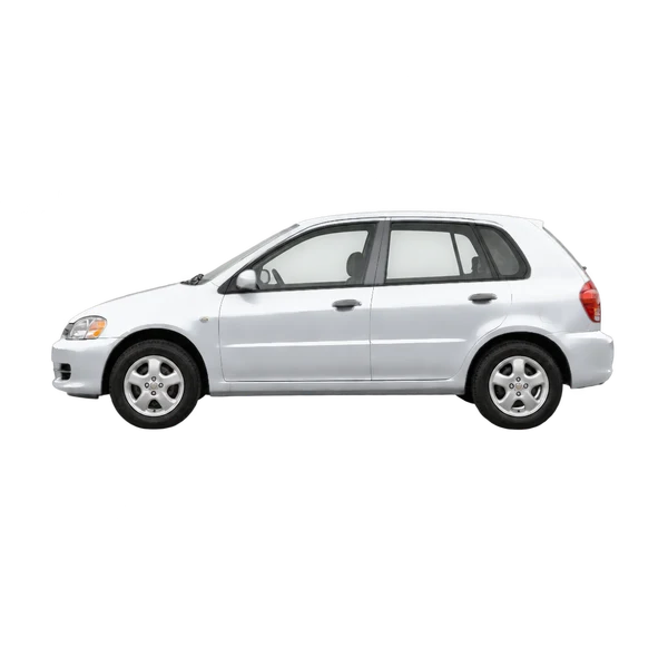 2000 Mitsubishi Mirage in Silber, Ansicht: Seite (nach links gerichtet)