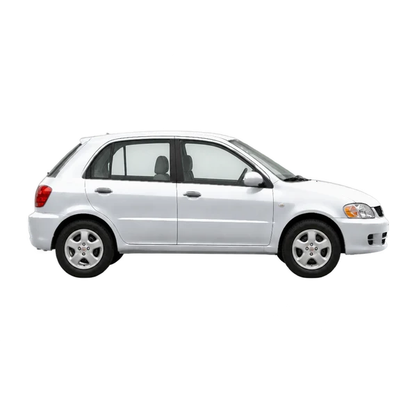 2000 Mitsubishi Mirage in Silber, Ansicht: Seite (nach rechts gewandt)