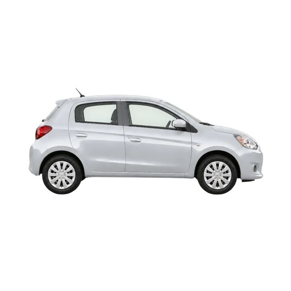 2014 Mitsubishi Mirage in Silber, Ansicht: Seite (nach rechts gewandt)