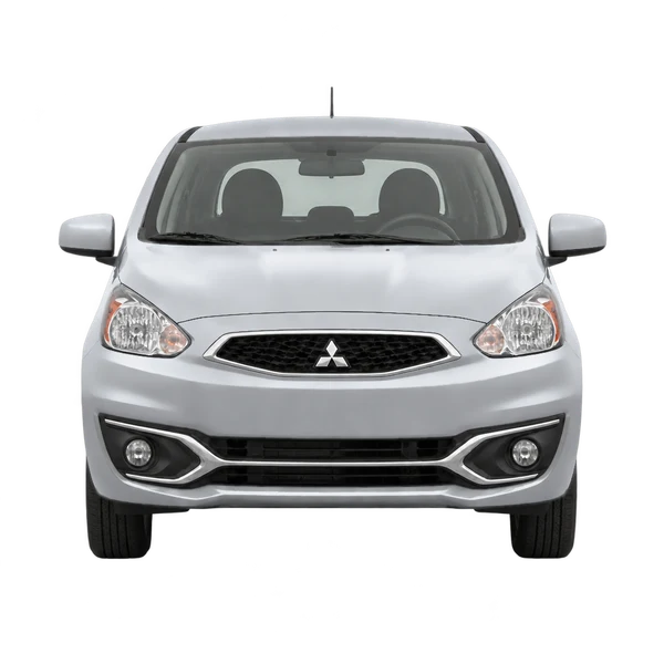 2020 Mitsubishi Mirage in Silber, Ansicht: Front