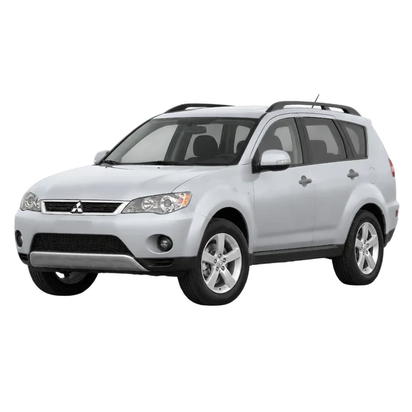 2011 Mitsubishi Outlander in Silber, Ansicht: Dreiviertelansicht vorne (nach links gerichtet)