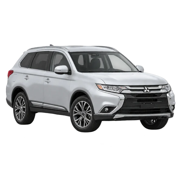 Mitsubishi Outlander 2017 argent, vue trois-quarts avant (orienté vers la gauche)
