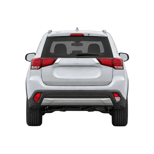 2018 Mitsubishi Outlander in Silber, Ansicht: Heck