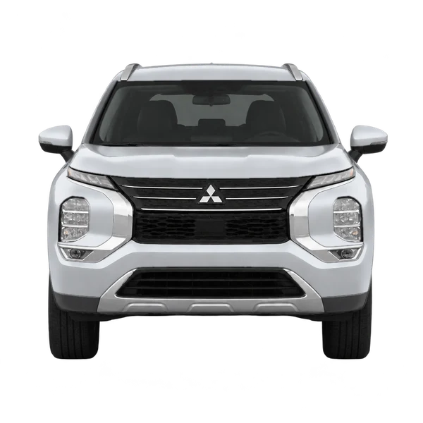 シルバーの2022 Mitsubishi Outlander（正面ビュー）