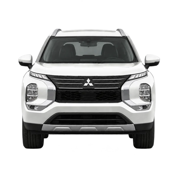 2025 Mitsubishi Outlander in weiß, Ansicht: Front