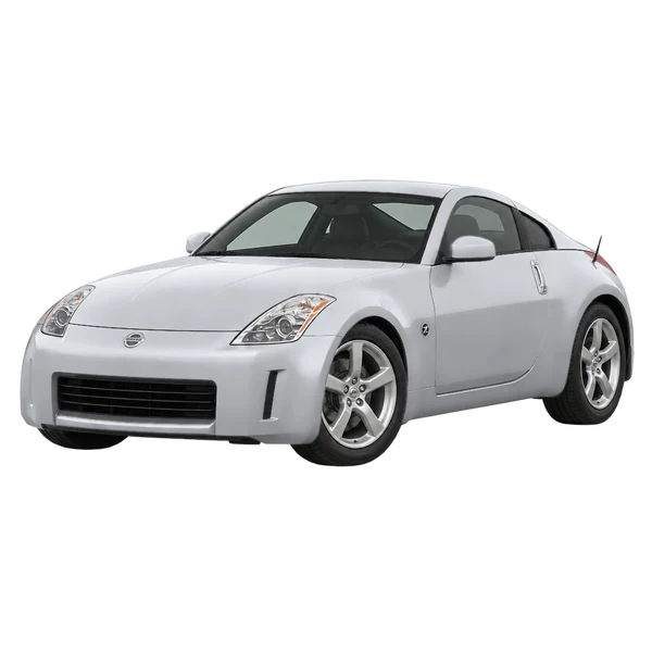 Nissan 350Z 2003 argent, vue trois-quarts avant (orienté vers la gauche)
