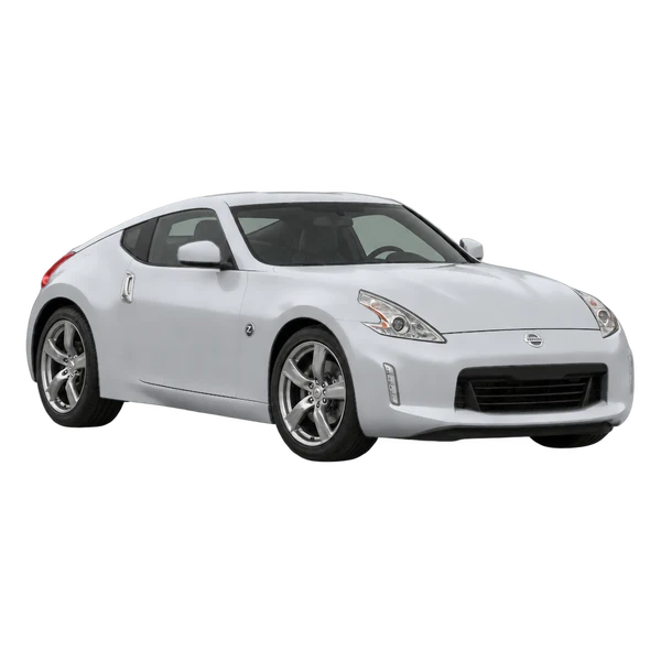 Nissan 370Z 2011 prata, vista dianteira em três quartos (voltada para a esquerda)