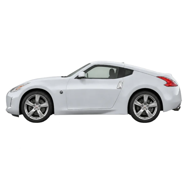 シルバーの2012 Nissan 370Z（側面（左向き）ビュー）
