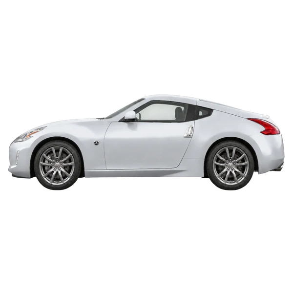 Nissan 370Z 2015 prata, vista lateral (voltada para a esquerda)