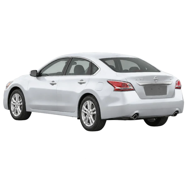 2016 Nissan Altima in Silber, Ansicht: Dreiviertelansicht von hinten (nach links gerichtet)