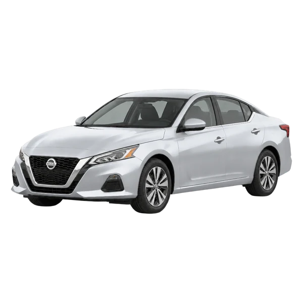 シルバーの2019 Nissan Altima（フロントスリークォーター(左向き)ビュー）