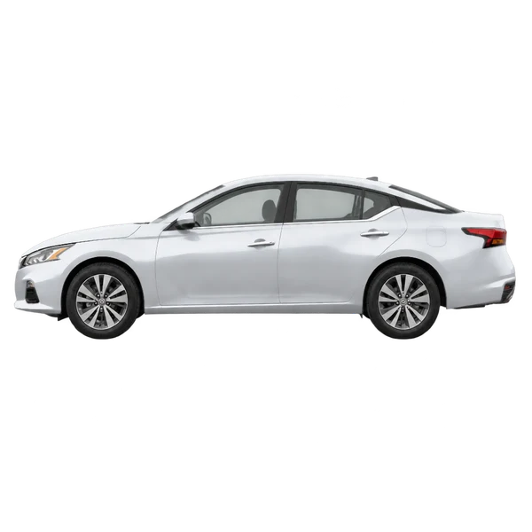 2025 Nissan Altima in Silber, Ansicht: Seite (nach links gerichtet)